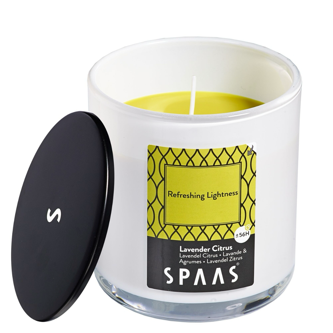 Spaas Duftkerze im Glas „Refreshing Lightness“ – Lavendel & Citrus, 11 cm