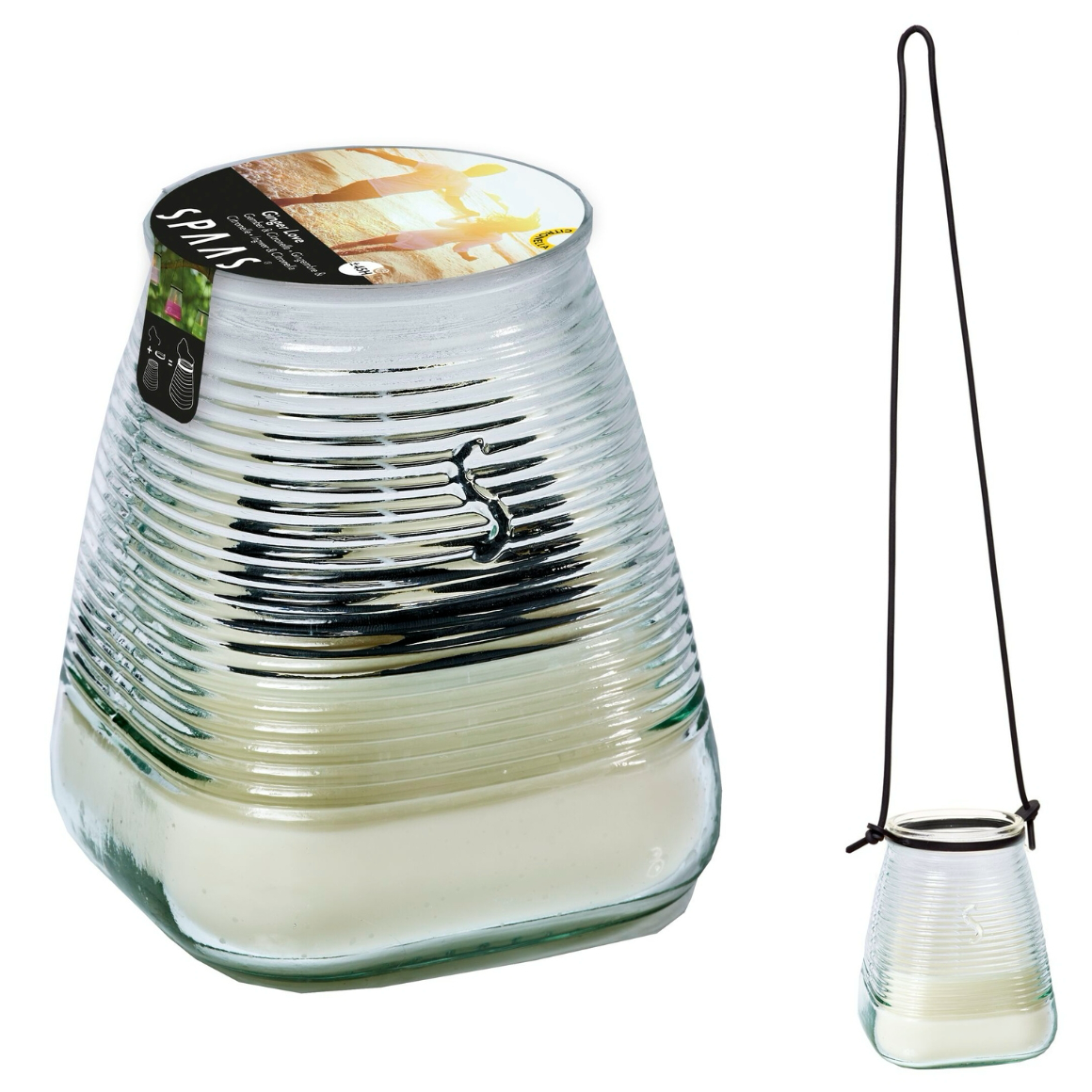 Spaas Duftkerze Outdoor „Ginger Love“ – Ingwer & Citronella, 10 cm