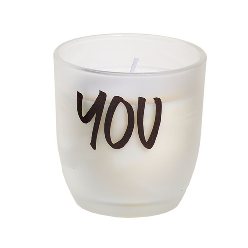 Spaas Kerze im Glas „You“ – Dekorative Botschaft, 7,5 cm