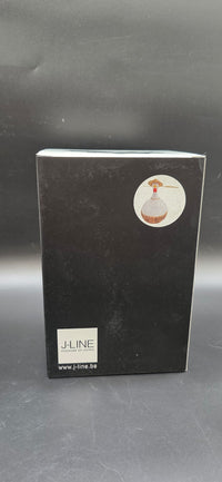 J-Line Deko-Huhn Coconut Keramik 23 cm – Kokosnuss & Strohhut
