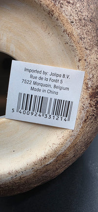 J-Line Deko-Huhn Coconut Keramik 23 cm – Kokosnuss & Strohhut